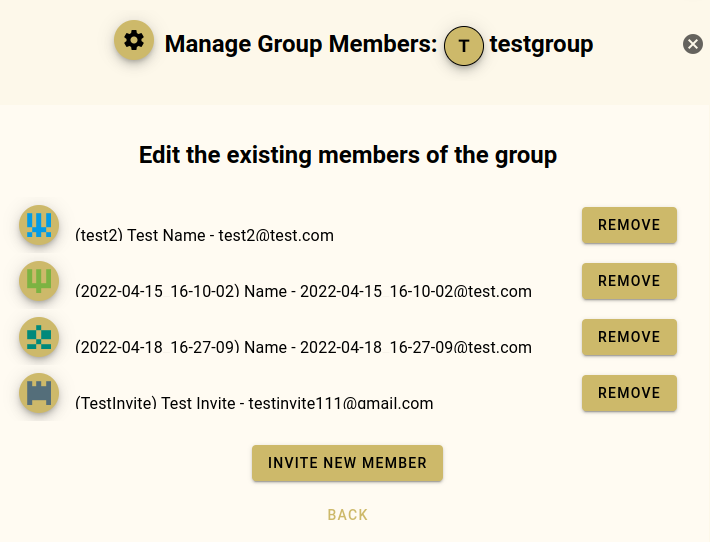 Remove members