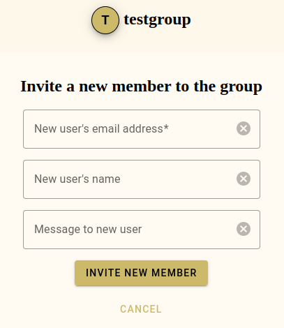 Invite new member