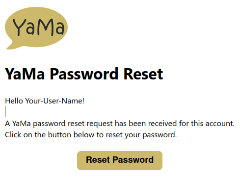 Email password request