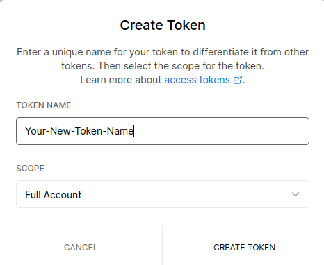 Create New Token